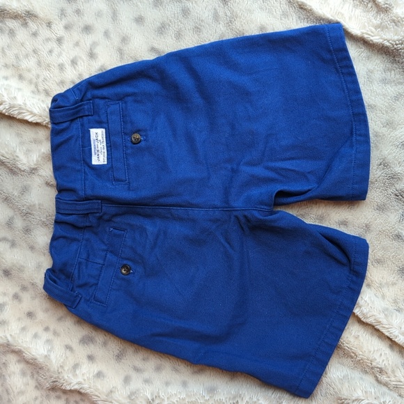 Janie and Jack 18-24 month blue twill shorts - Picture 4 of 5
